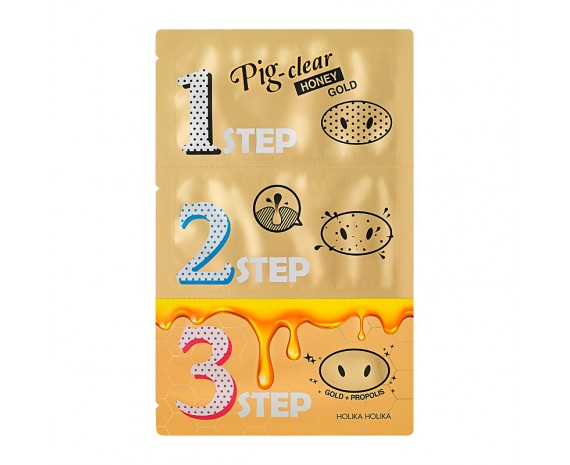 Pig Nose Clear Black Head 3-Step Kit (Honey Gold)
