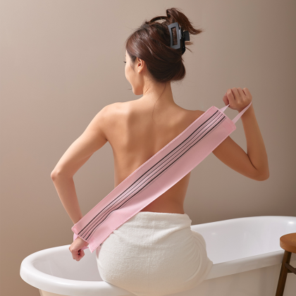 Корейское отшелушивающее скраб-полотенце для тела PURABLE Exfoliating Bath Towel extra long (1 шт) (4598)